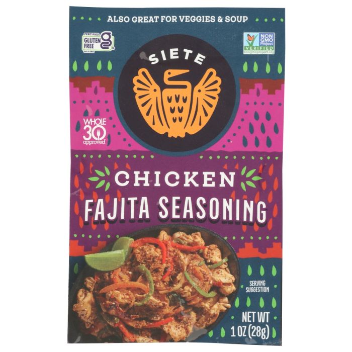 SIETE: Chicken Fajita Seasoning, 1 oz