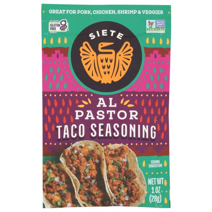 SIETE: Al Pastor Taco Seasoning, 1 oz