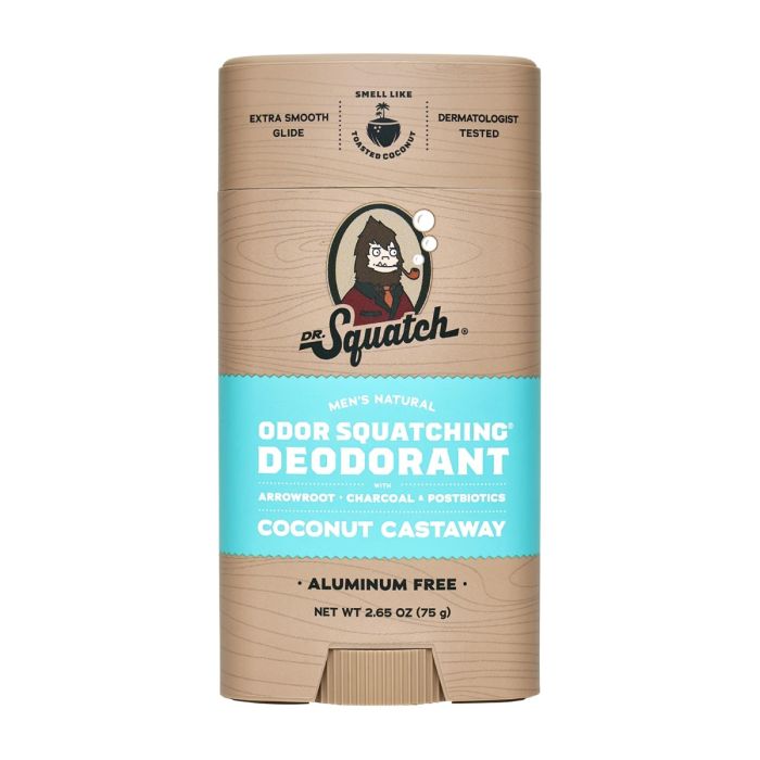 DR SQUATCH: Coconut Castaway Deodorant, 2.65 oz