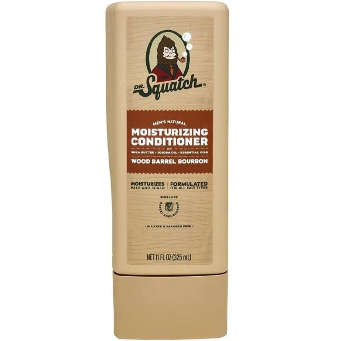 DR SQUATCH: Wood Barrel Bourbon Moisturizing Conditioner, 11 fo