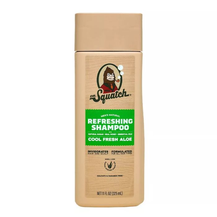 DR SQUATCH: Cool Fresh Aloe Refreshing Shampoo, 11 fo