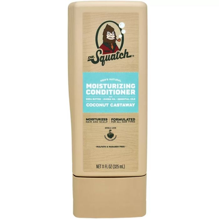 DR SQUATCH: Coconut Castaway Moisturizing Conditioner, 11 fo