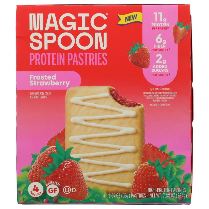 MAGIC SPOON: Frosted Strawberry Protein Pastries, 7.88 oz