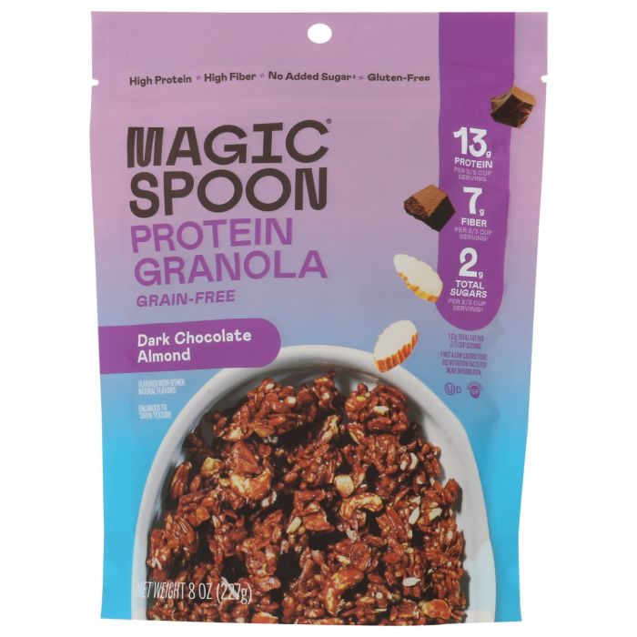 MAGIC SPOON: Dark Chocolate Almond Protein Granola, 8 oz