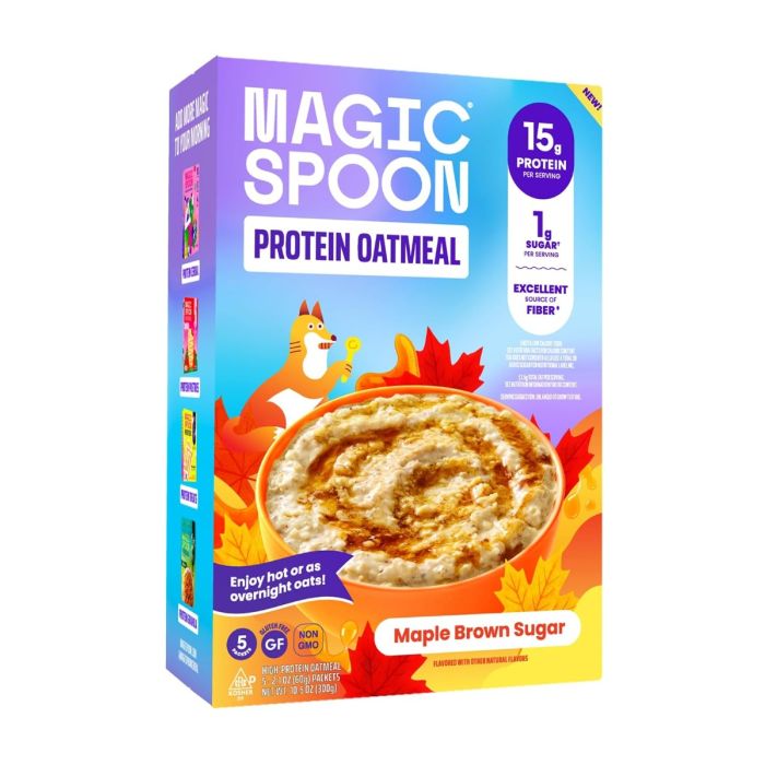 MAGIC SPOON: Maple Brown Sugar Protein Oatmeal, 10.5 oz