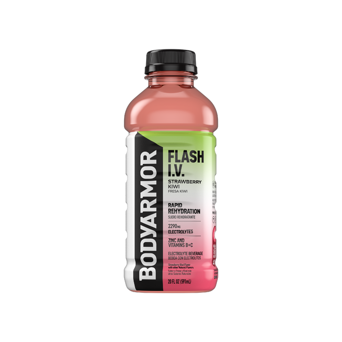 BODY ARMOR: Flash I.V. Strawberry Kiwi Electrolyte Beverage, 20 fo