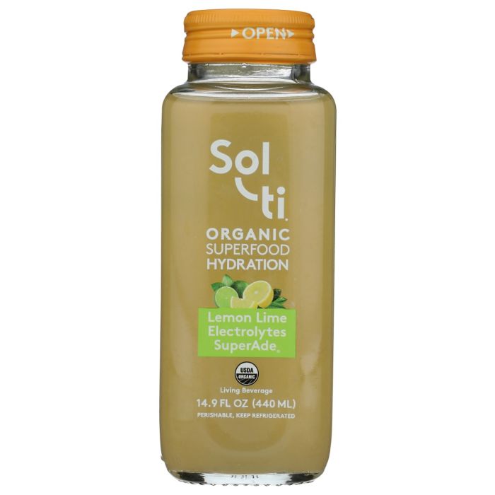 SOL-TI: Organic Lemon Lime SuperAde, 14.9 fo