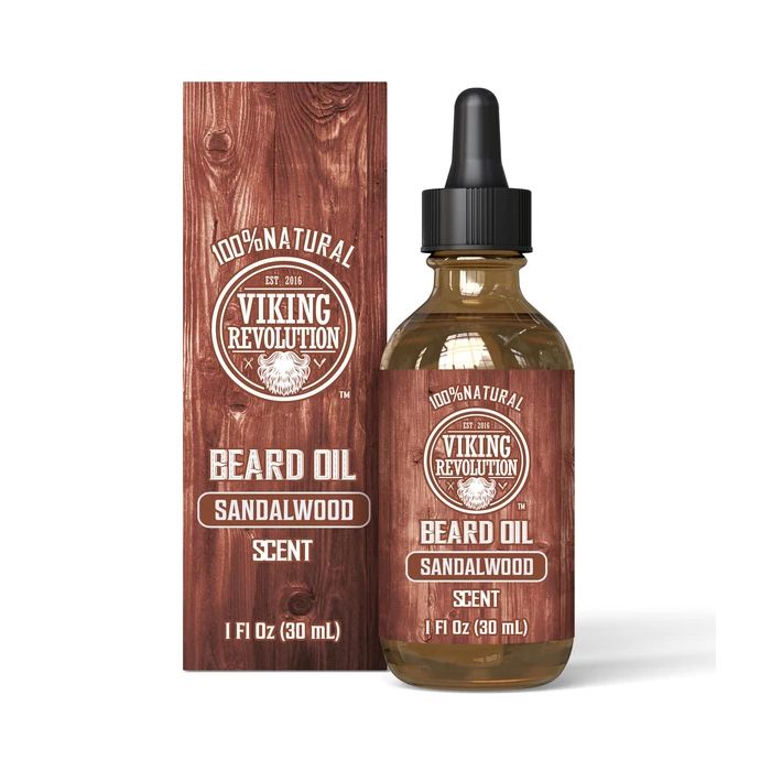 VIKING REVOLUTION: Sandalwood Beard Oil, 1 fo