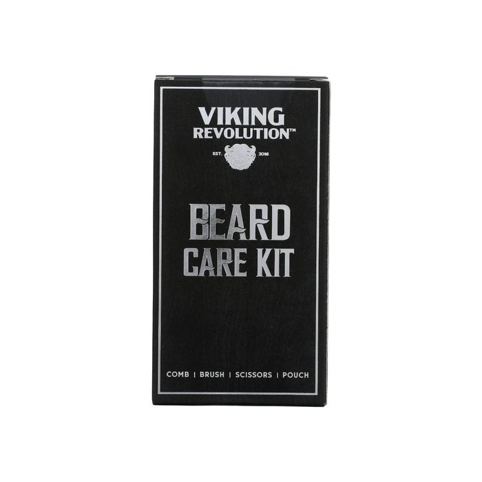 VIKING REVOLUTION: Comb Brush Scissors Pouch Beard Care Kit, 1 bx