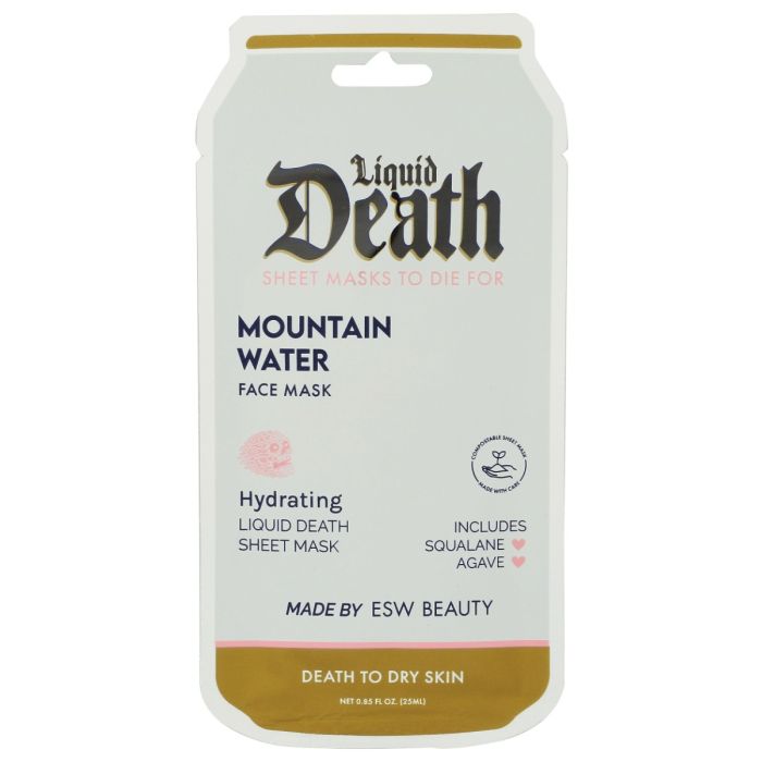 ESW BEAUTY: Mountain Water Hydrating Liquid Death Face Mask, 0.85 fo