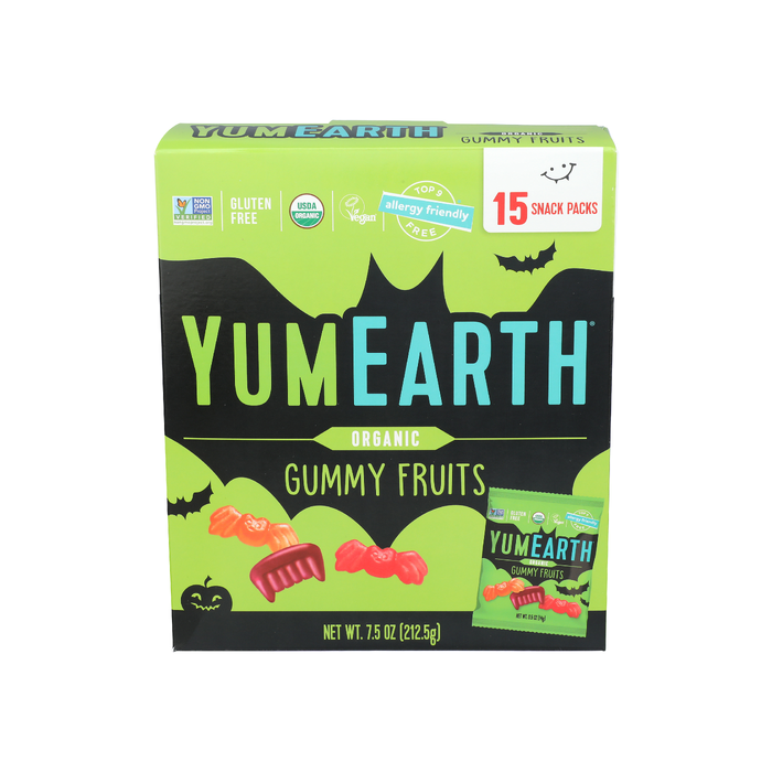 YUMEARTH: Organic Halloween Gummy Fruits, 7.5 oz