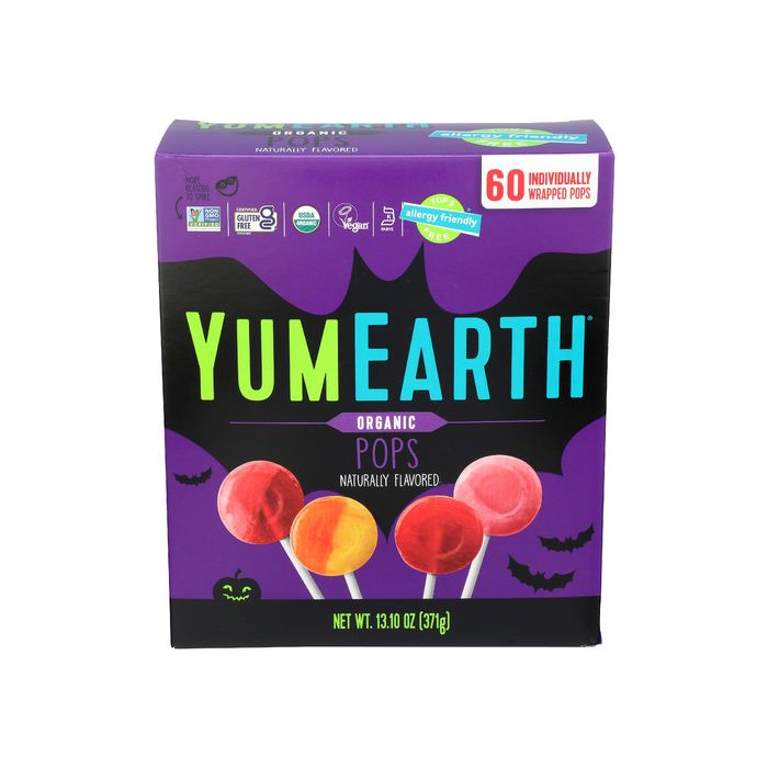 YUMEARTH: Organic Lolli Pops Fruit Halloween, 13.1 oz