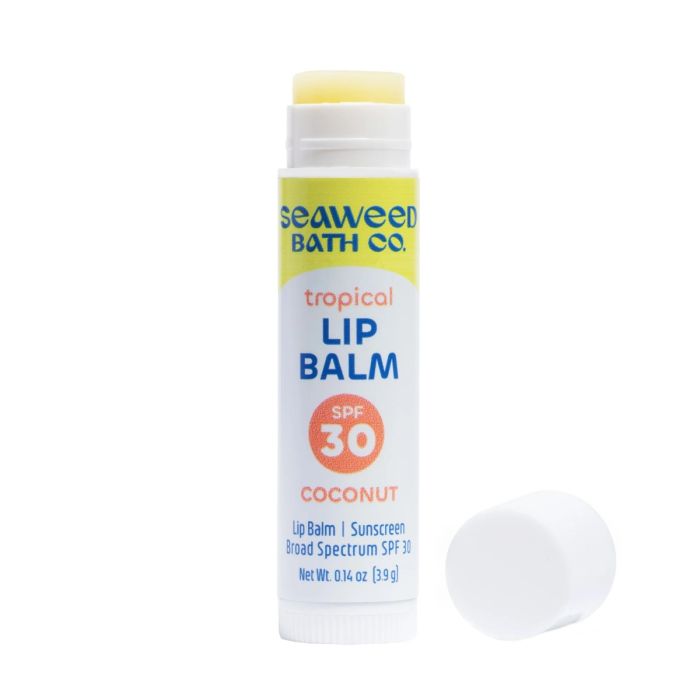 SEAWEED BATCH CO: Tropical Lip Balm Spf 30 Coconut, 0.14 oz