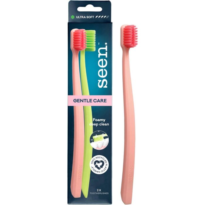 SEEN: Gentle Care Ultra Soft Toothbrush, 2 pc