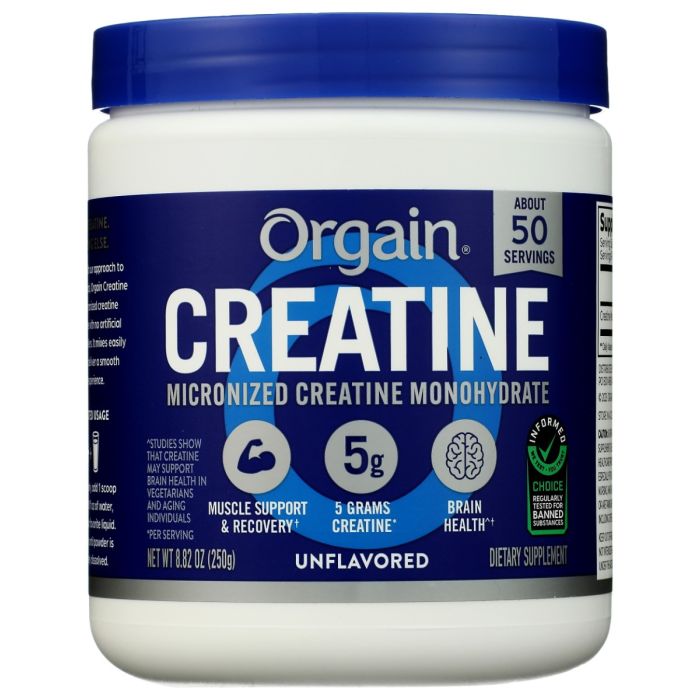 ORGAIN: Creatine Monohydrate, 8.82 oz