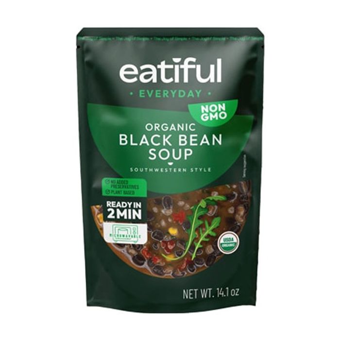 EATIFUL EVERYDAY: Organic Black Bean Soup, 14.1 oz