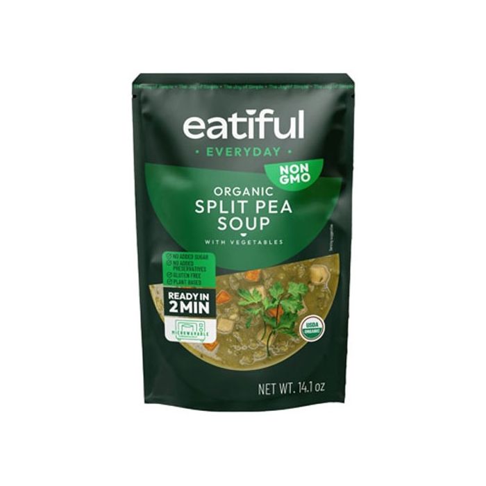 EATIFUL EVERYDAY: Organic Split Pea Soup, 14.1 oz