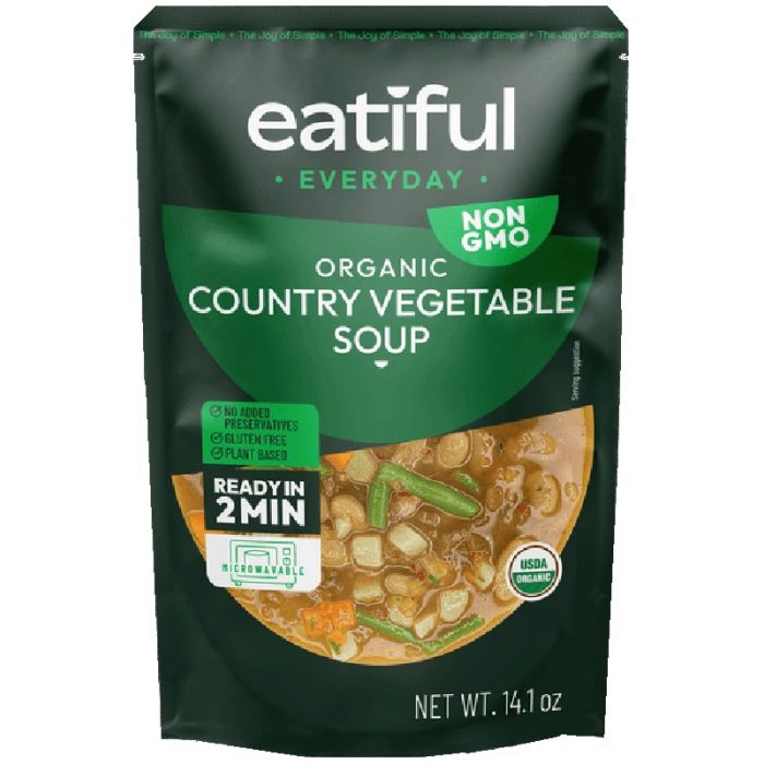 EATIFUL EVERYDAY: Organic Country Vegetable Soup, 14.1 oz