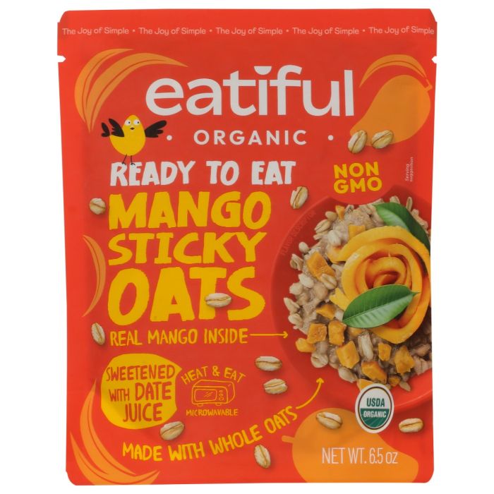 EATIFUL: Organic Mango Sticky Oats Rte, 6.5 oz