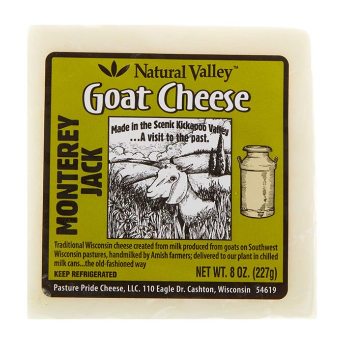 NATURAL VALLEY: Monterey Jack Goat Cheese, 8 oz