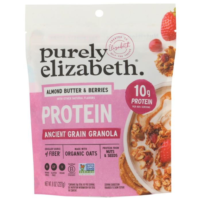 PURELY ELIZABETH: Almond Butter And Berries Ancient Grain Granola, 8 oz