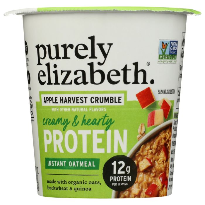 PURELY ELIZABETH: Apple Harvest Crumble Protein Instant Oatmeal, 2 oz