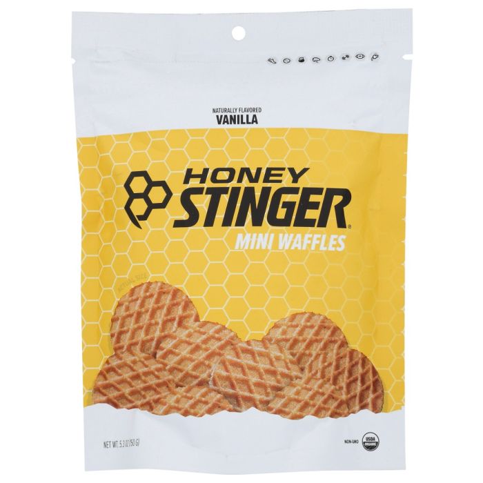 HONEY STINGER: Mini Vanilla Waffles, 5.3 oz
