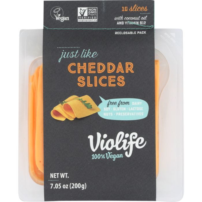 VIOLIFE: Just LIke Cheddar Slices Cheese, 7.05 oz