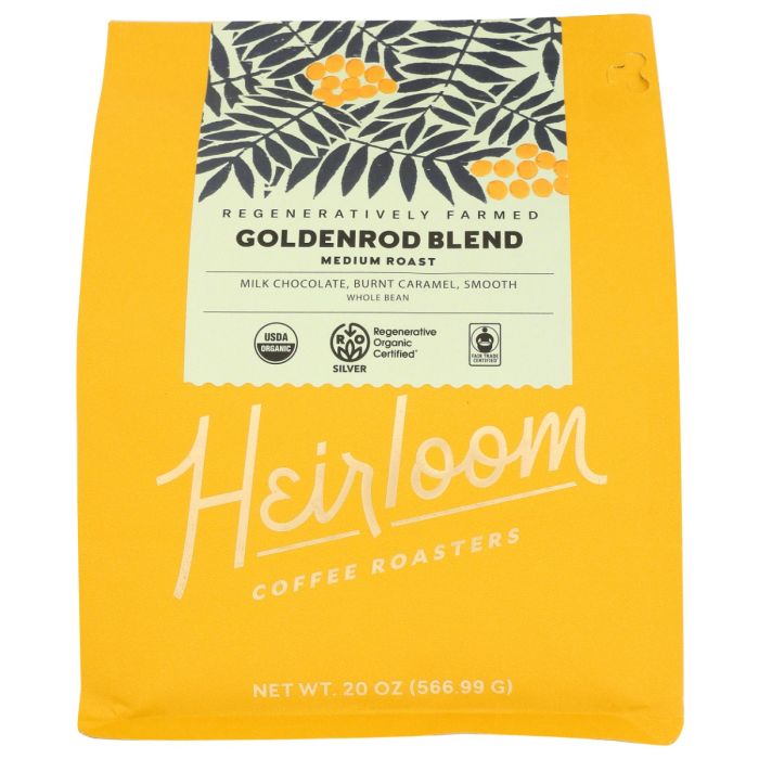 HEIRLOOM: Goldenrod Blend Whole Bean Coffee, 20 oz