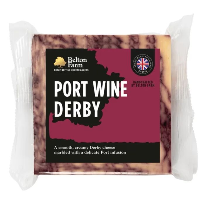 BELTON FARM: Port Wine Derby Cheese, 6.3 oz
