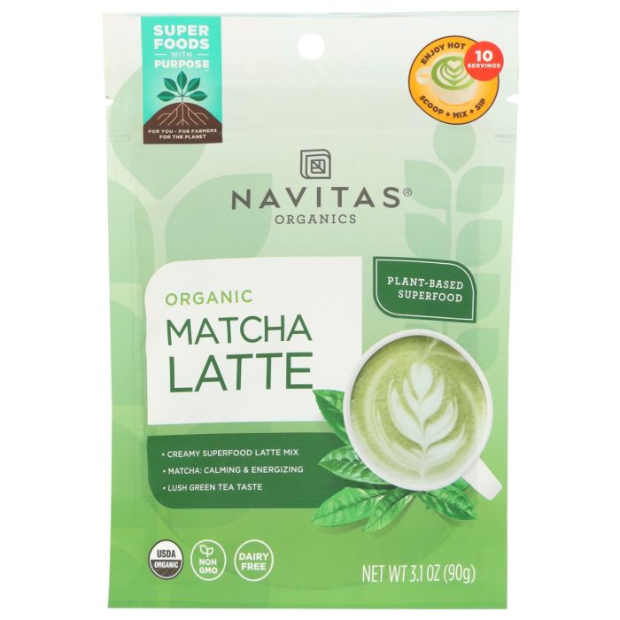 NAVITAS: Organic Matcha Latte, 3.1 oz