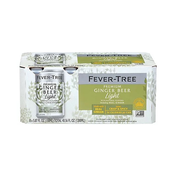 FEVER TREE: Light Ginger Beer 8Pack, 40.56 fo