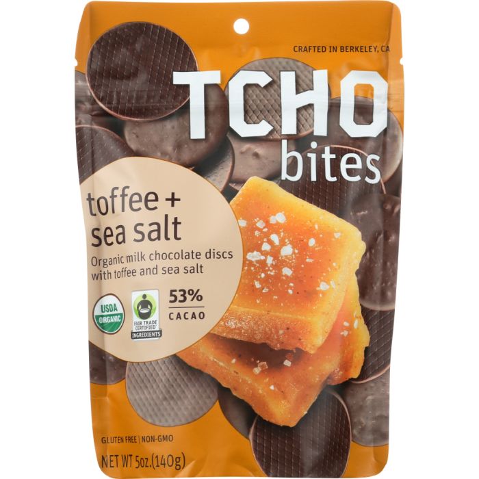 TCHO: Bites Chocolate Toffee Sea Salt SE, 5 oz
