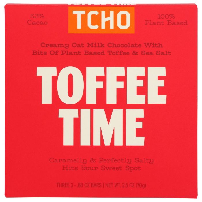 TCHO: Toffee Time Chocolate Bar, 2.5 oz