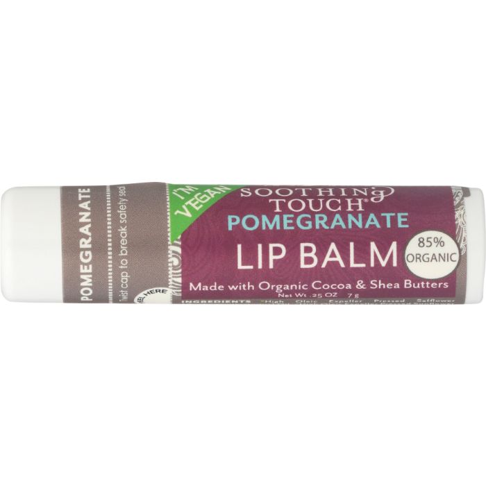 SOOTHING TOUCH: Pomegranate Vegan Lip Balm, 0.25 oz