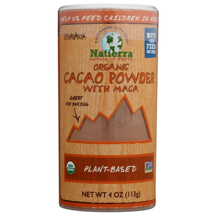 NATIERRA: Cacao Powder with Maca Shaker, 4 oz