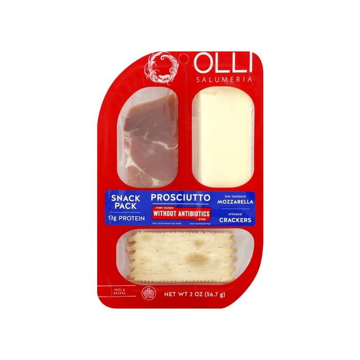 OLLI SALUMERIA: Prosciutto And Mozzarella Snack Tray, 2 oz