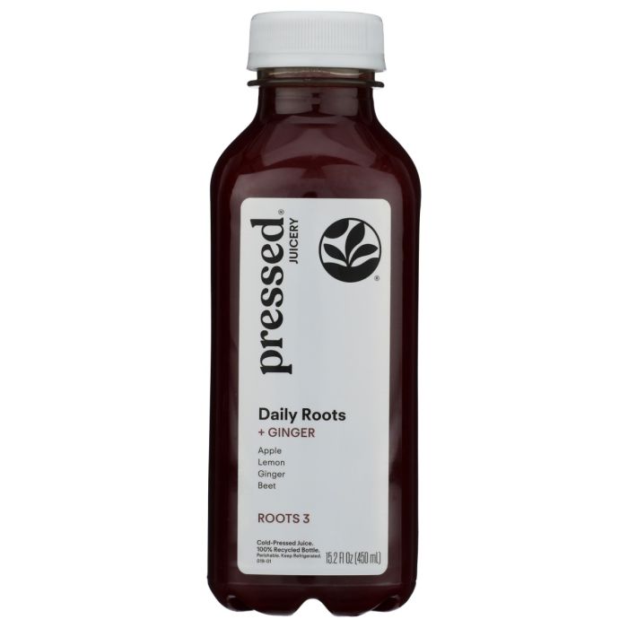 PRESSED JUICERY: Daily Roots Plus Ginger, 15.2 fo