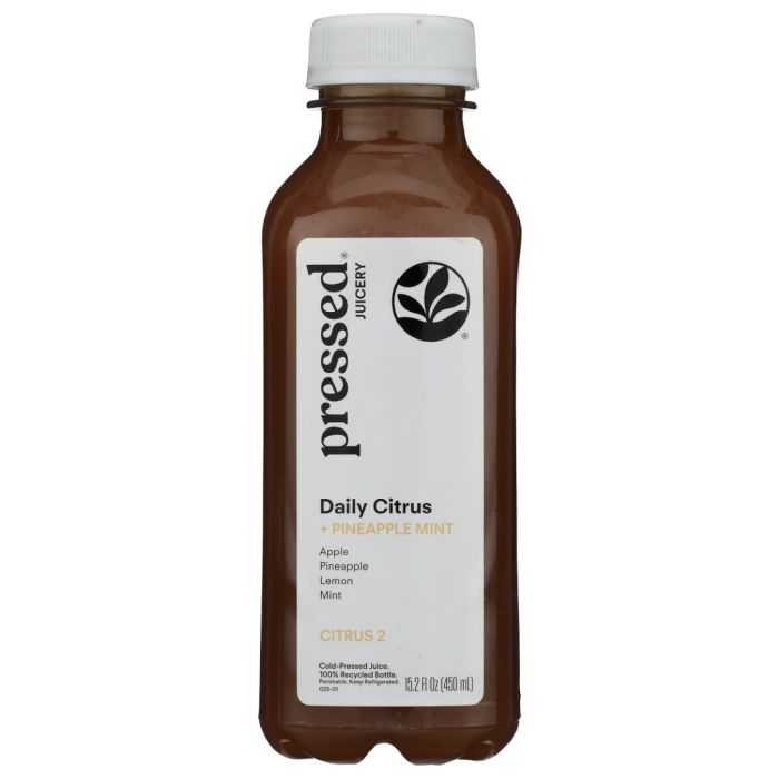 PRESSED JUICERY: Daily Citrus Plus Pineapple Mint, 15.2 fo