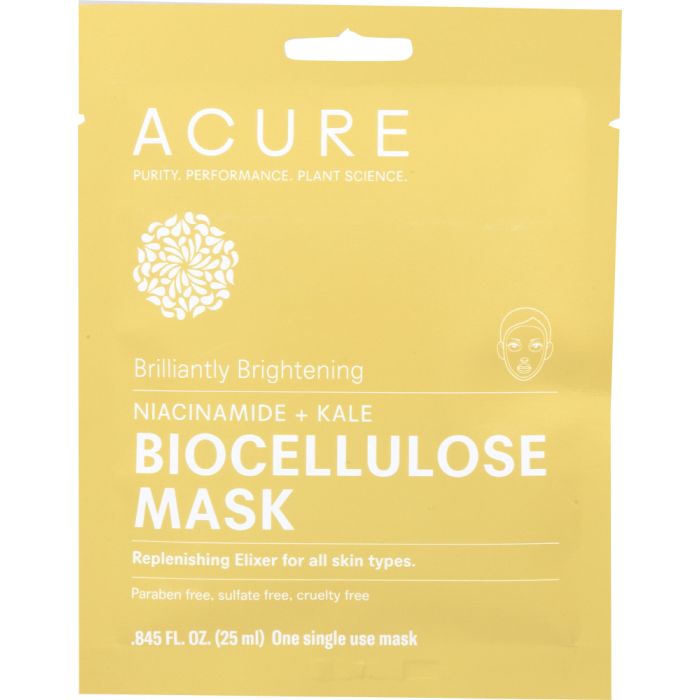 ACURE: Mask Biocellulose Brightening, 1 ea