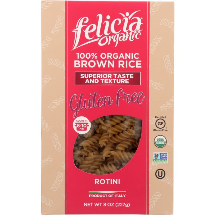 FELICIA ORGANIC: Rotini Brown Rice, 8 oz