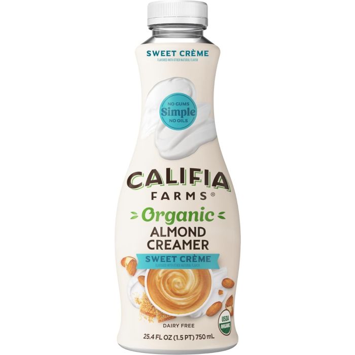 CALIFIA: Organic Sweet Creme Almond Creamer, 25.4 fo