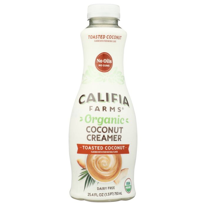 CALIFIA: Organic Toasted Coconut Creamer, 25.4 fo