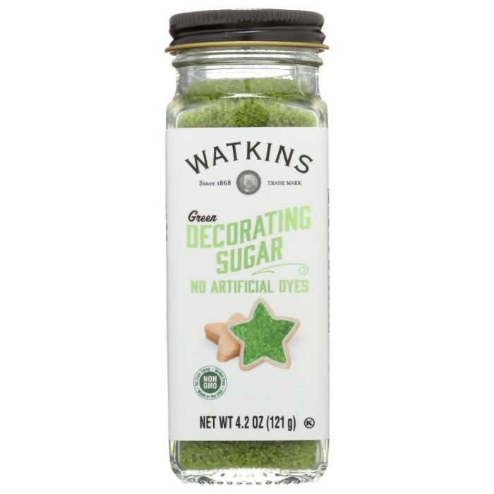 WATKINS: Green Decorating Sugar, 4.2 oz