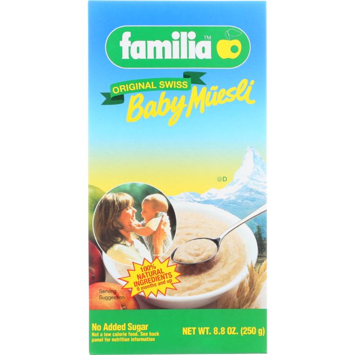 FAMILIA: Baby Muesli Cereal, 8.8 oz