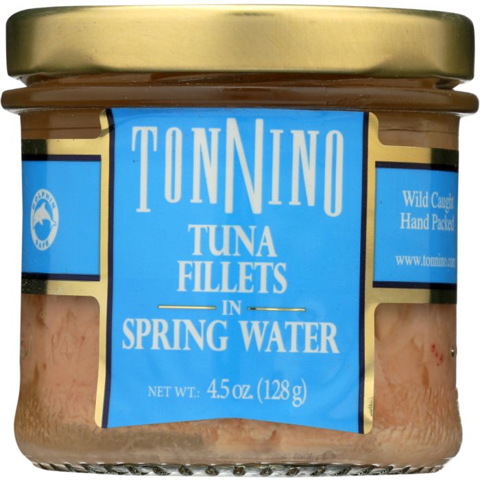 TONNINO: Tuna Fillets in Spring Water, 4.5 oz