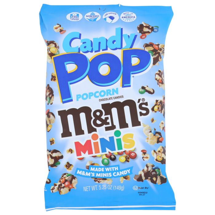 CANDY POP POPCORN: M&Ms Minis Candy Pop Popcorn, 5.25 oz