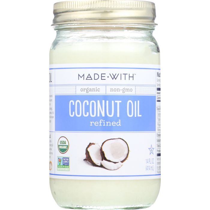 MADE WITH: Oil Coconut Refined Org, 14 fo