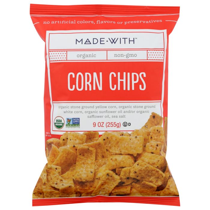 MADE WITH: Organic Corn Chips, 9 oz