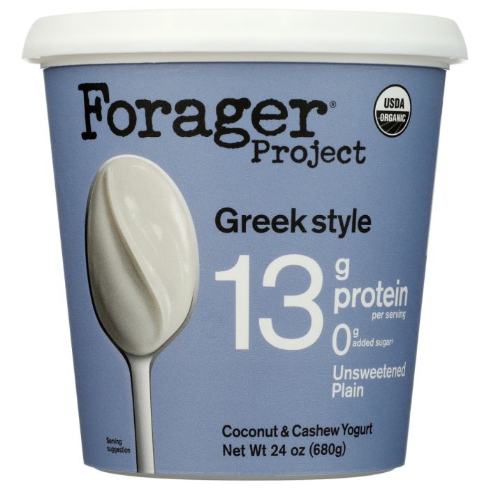 FORAGER PROJECT: Unsweetened Plain Greek Style Yogurt, 24 oz